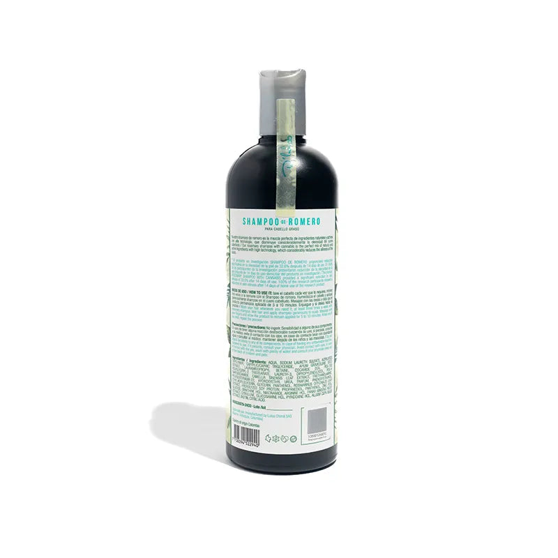 Shampoo de Romero Para Cabello Graso La Receta 450 ML